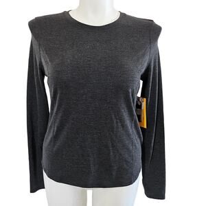 Avia performance tee long sleeve sport dark gray sz M